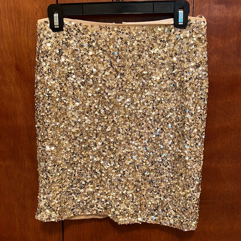 White House Black Market sequin skirt